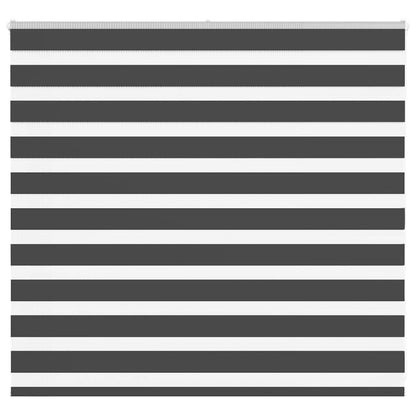 Doppelrollo Schwarz 155x100 cm Stoffbreite 150,9 cm Polyester