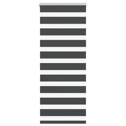 Doppelrollo Schwarz 65x150 cm Stoffbreite 60,9 cm Polyester