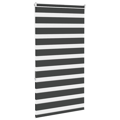 Doppelrollo Schwarz 70x150 cm Stoffbreite 65,9 cm Polyester