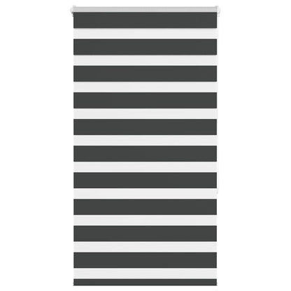 Doppelrollo Schwarz 80x150 cm Stoffbreite 75,9 cm Polyester