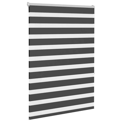Doppelrollo Schwarz 115x150 cm Stoffbreite 110,9 cm Polyester