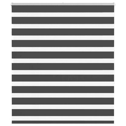 Doppelrollo Schwarz 125x150 cm Stoffbreite 120,9 cm Polyester