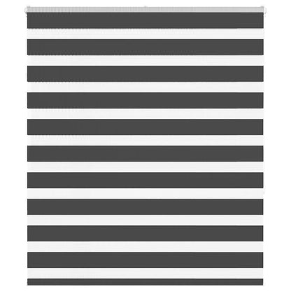 Doppelrollo Schwarz 130x150 cm Stoffbreite 125,9 cm Polyester