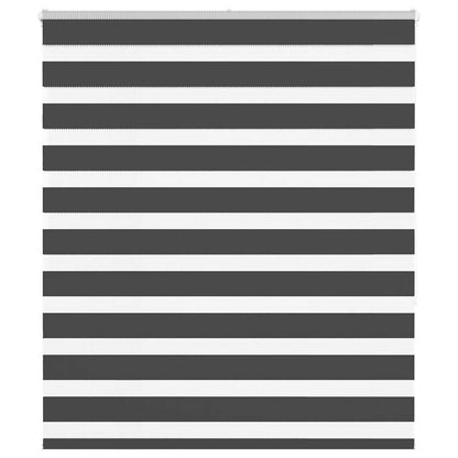 Doppelrollo Schwarz 135x150 cm Stoffbreite 130,9 cm Polyester