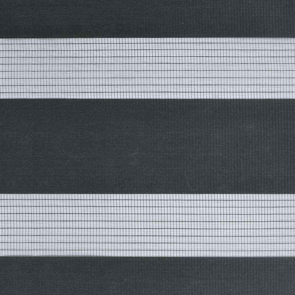 Doppelrollo Schwarz 140x150 cm Stoffbreite 135,9 cm Polyester