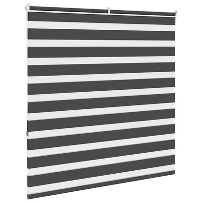 Doppelrollo Schwarz 150x150 cm Stoffbreite 145,9 cm Polyester