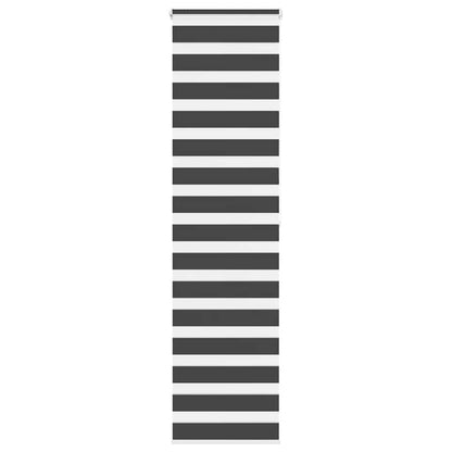 Doppelrollo Schwarz 55x200 cm Stoffbreite 50,9 cm Polyester