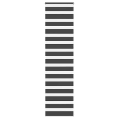 Doppelrollo Schwarz 60x200 cm Stoffbreite 55,9 cm Polyester