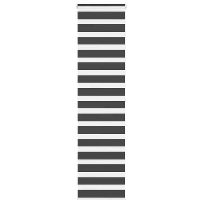 Doppelrollo Schwarz 65x200 cm Stoffbreite 60,9 cm Polyester