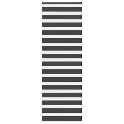 Doppelrollo Schwarz 70x200 cm Stoffbreite 65,9 cm Polyester