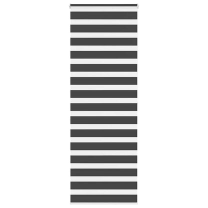 Doppelrollo Schwarz 90x200 cm Stoffbreite 85,9 cm Polyester