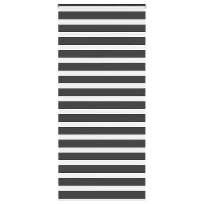 Doppelrollo Schwarz 95x200 cm Stoffbreite 90,9 cm Polyester