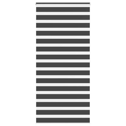 Doppelrollo Schwarz 110x200 cm Stoffbreite 105,9 cm Polyester