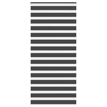 Doppelrollo Schwarz 115x200 cm Stoffbreite 110,9 cm Polyester