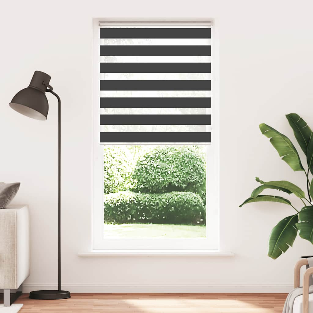 Zebrarollo Schwarz 115x200 cm Stoffbreite 110,9 cm Polyester