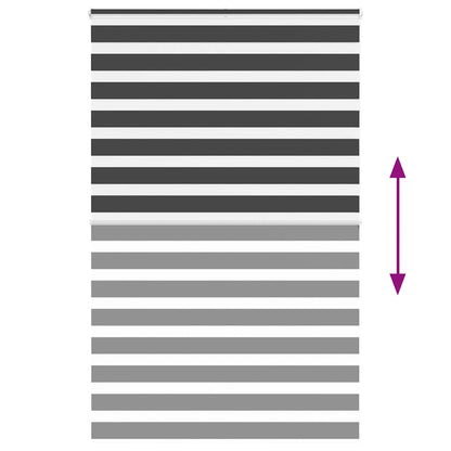 Doppelrollo Schwarz 150x200 cm Stoffbreite 145,9 cm Polyester