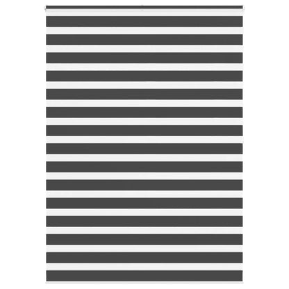 Doppelrollo Schwarz 155x200 cm Stoffbreite 150,9 cm Polyester