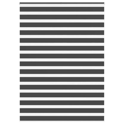 Doppelrollo Schwarz 165x200 cm Stoffbreite 160,9 cm Polyester