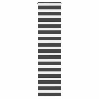 Doppelrollo Schwarz 55x230 cm Stoffbreite 50,9 cm Polyester