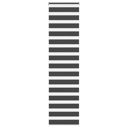 Doppelrollo Schwarz 60x230 cm Stoffbreite 55,9 cm Polyester