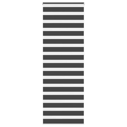 Doppelrollo Schwarz 75x230 cm Stoffbreite 70,9 cm Polyester
