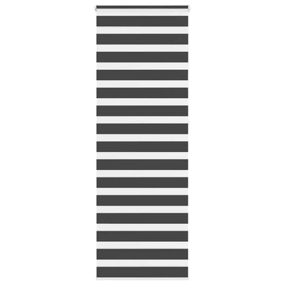 Doppelrollo Schwarz 85x230 cm Stoffbreite 80,9 cm Polyester
