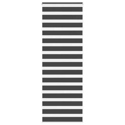 Doppelrollo Schwarz 90x230 cm Stoffbreite 85,9 cm Polyester
