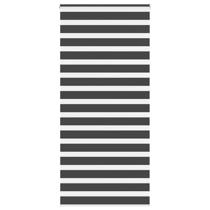 Doppelrollo Schwarz 95x230 cm Stoffbreite 90,9 cm Polyester