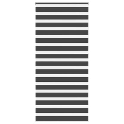 Doppelrollo Schwarz 100x230 cm Stoffbreite 95,9 cm Polyester