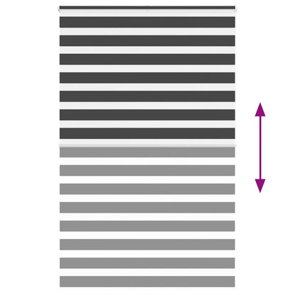 Doppelrollo Schwarz 150x230 cm Stoffbreite 145,9 cm Polyester