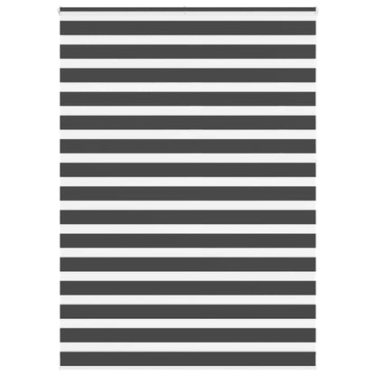 Doppelrollo Schwarz 155x230 cm Stoffbreite 150,9 cm Polyester