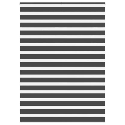 Doppelrollo Schwarz 165x230 cm Stoffbreite 160,9 cm Polyester