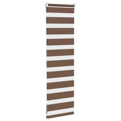 Doppelrollo Braun 40x100 cm Stoffbreite 35,9 cm Polyester