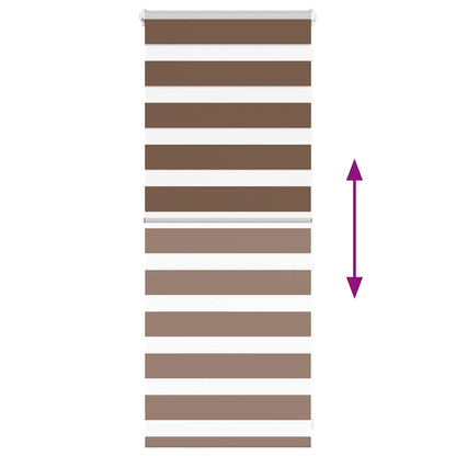 Doppelrollo Braun 65x100 cm Stoffbreite 60,9 cm Polyester