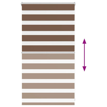 Doppelrollo Braun 75x100 cm Stoffbreite 70,9 cm Polyester