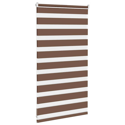 Doppelrollo Braun 80x100 cm Stoffbreite 75,9 cm Polyester