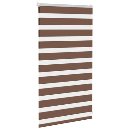 Doppelrollo Braun 85x100 cm Stoffbreite 80,9 cm Polyester