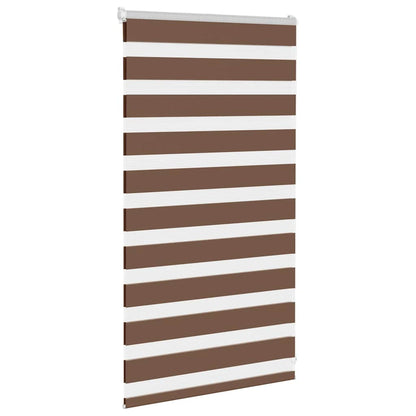 Doppelrollo Braun 90x100 cm Stoffbreite 85,9 cm Polyester