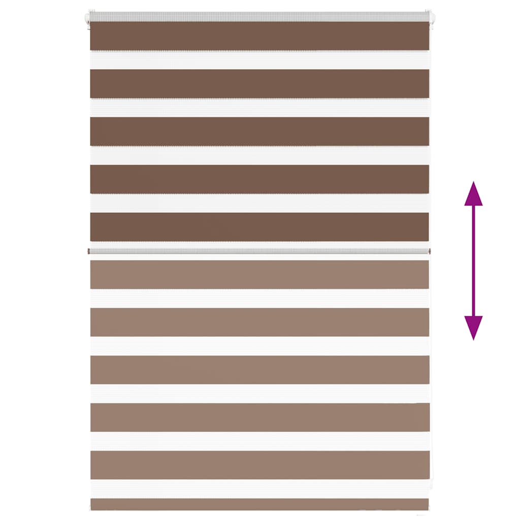 Doppelrollo Braun 100x100 cm Stoffbreite 95,9 cm Polyester