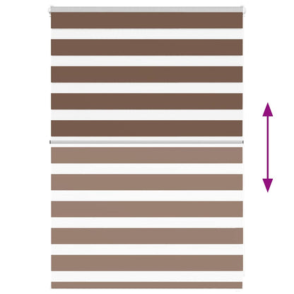 Doppelrollo Braun 105x100 cm Stoffbreite 100,9 cm Polyester