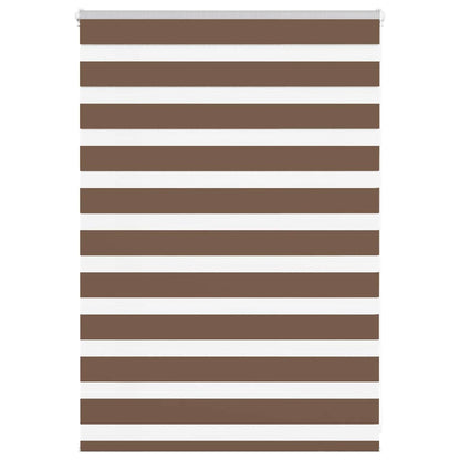 Doppelrollo Braun 110x100 cm Stoffbreite 105,9 cm Polyester