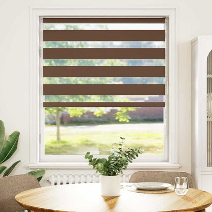 Doppelrollo Braun 110x100 cm Stoffbreite 105,9 cm Polyester