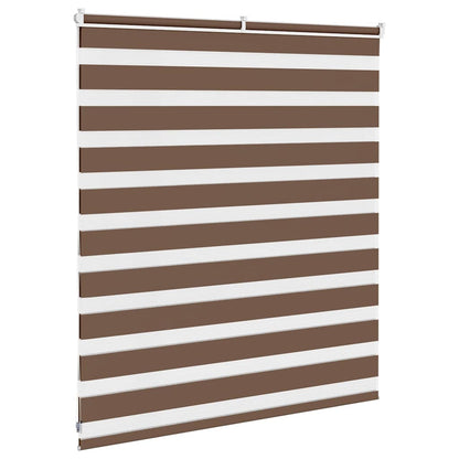 Doppelrollo Braun 125x100 cm Stoffbreite 120,9 cm Polyester