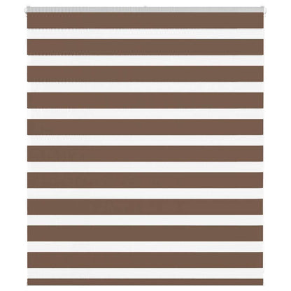 Doppelrollo Braun 130x100 cm Stoffbreite 125,9 cm Polyester