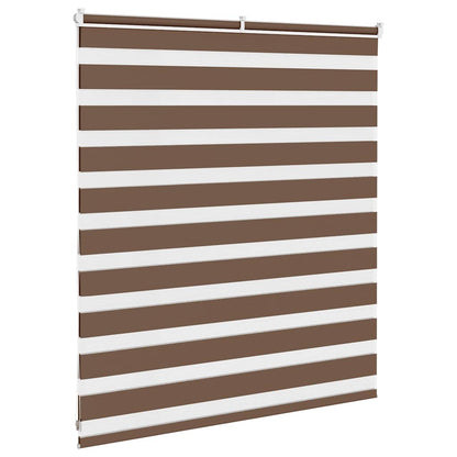 Doppelrollo Braun 135x100 cm Stoffbreite 130,9 cm Polyester