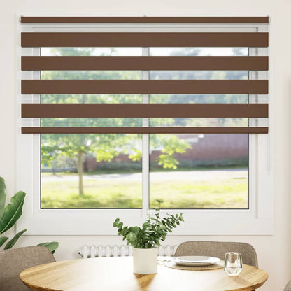 Doppelrollo Braun 155x100 cm Stoffbreite 150,9 cm Polyester