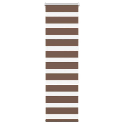 Doppelrollo Braun 40x150 cm Stoffbreite 35,9 cm Polyester