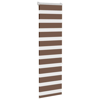Doppelrollo Braun 40x150 cm Stoffbreite 35,9 cm Polyester
