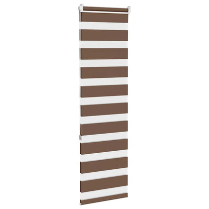 Doppelrollo Braun 40x150 cm Stoffbreite 35,9 cm Polyester
