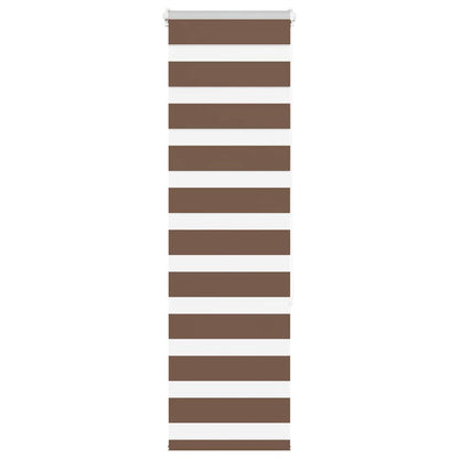 Doppelrollo Braun 50x150 cm Stoffbreite 45,9 cm Polyester